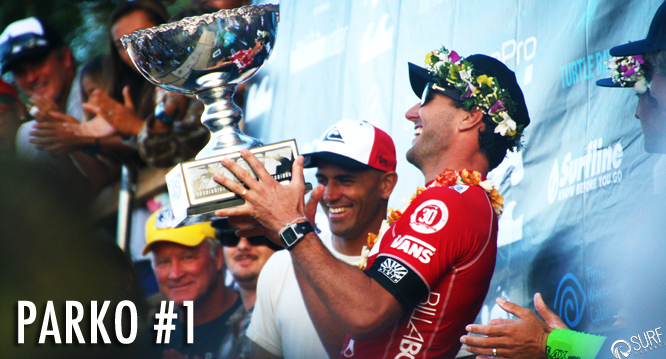 Joel Parkinson wins the Pipe Masters and wins his first world title!