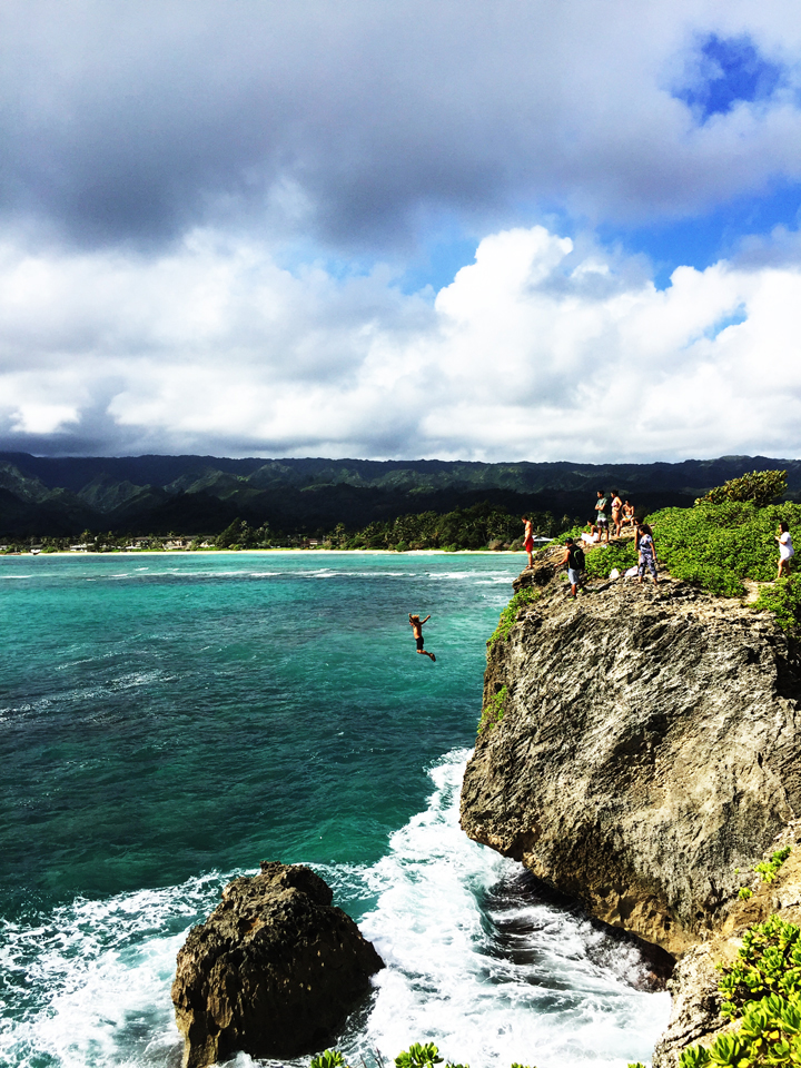 Cliff Jumping North Shore