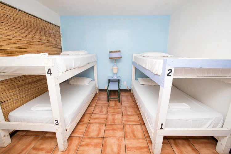 A dorm-style room in the Main House