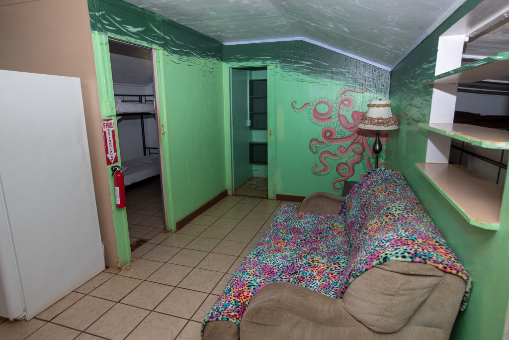A Plantation Village dorm cabin